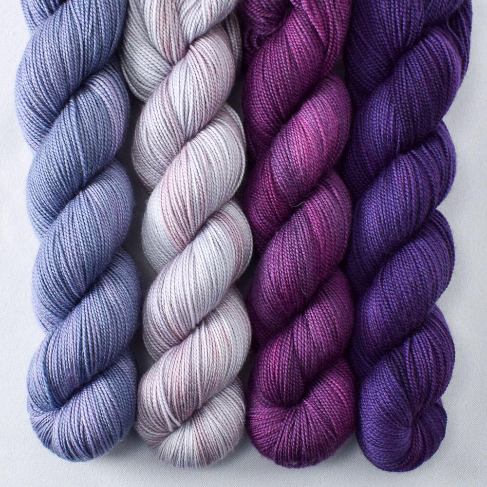 Blue Mussel, Lilacs, Sangria, Strange Magic - Miss Babs Yummy 2-Ply Quartet