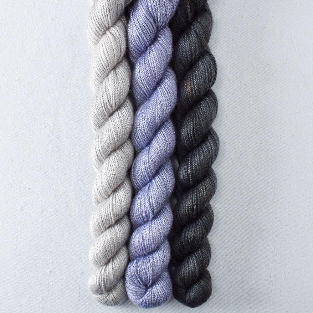 Blue Mussel, Oyster, Sable - Miss Babs Sojourn Cowl Set