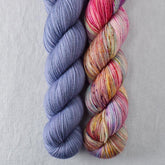 Blue Mussel, Spring Flowers - Miss Babs 2-Ply Duo
