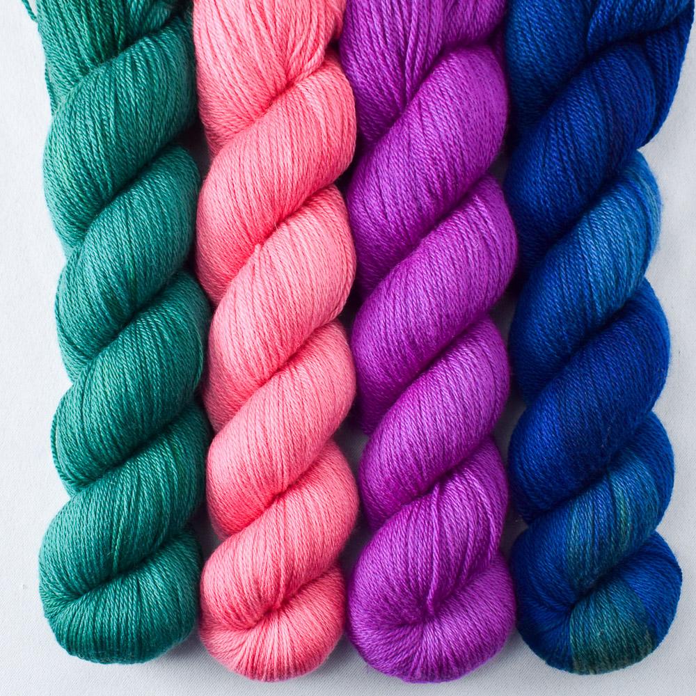 Blue Ridge, Lotus, Oz, Violaceous - Miss Babs Caroline Quartet