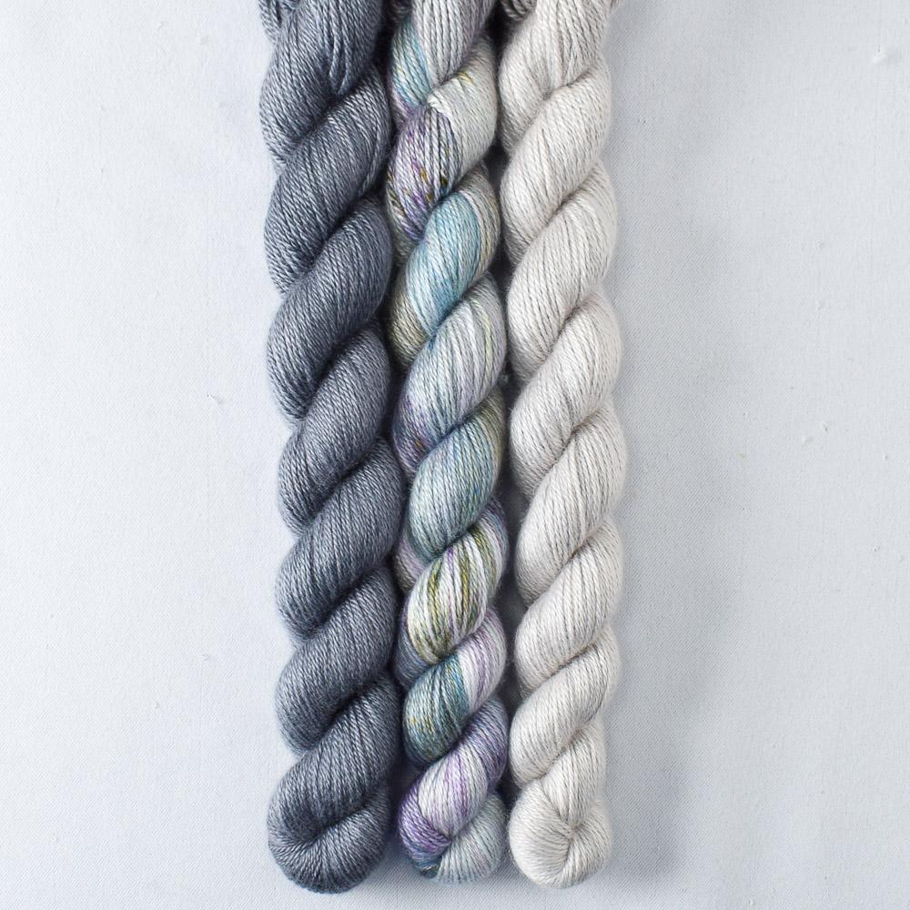 Blue Savannah, Fleur de Sel, Pewter - Miss Babs Sojourn Cowl Set