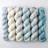 Blue with Flounce - Miss Babs Lace and Fade Boxy Set