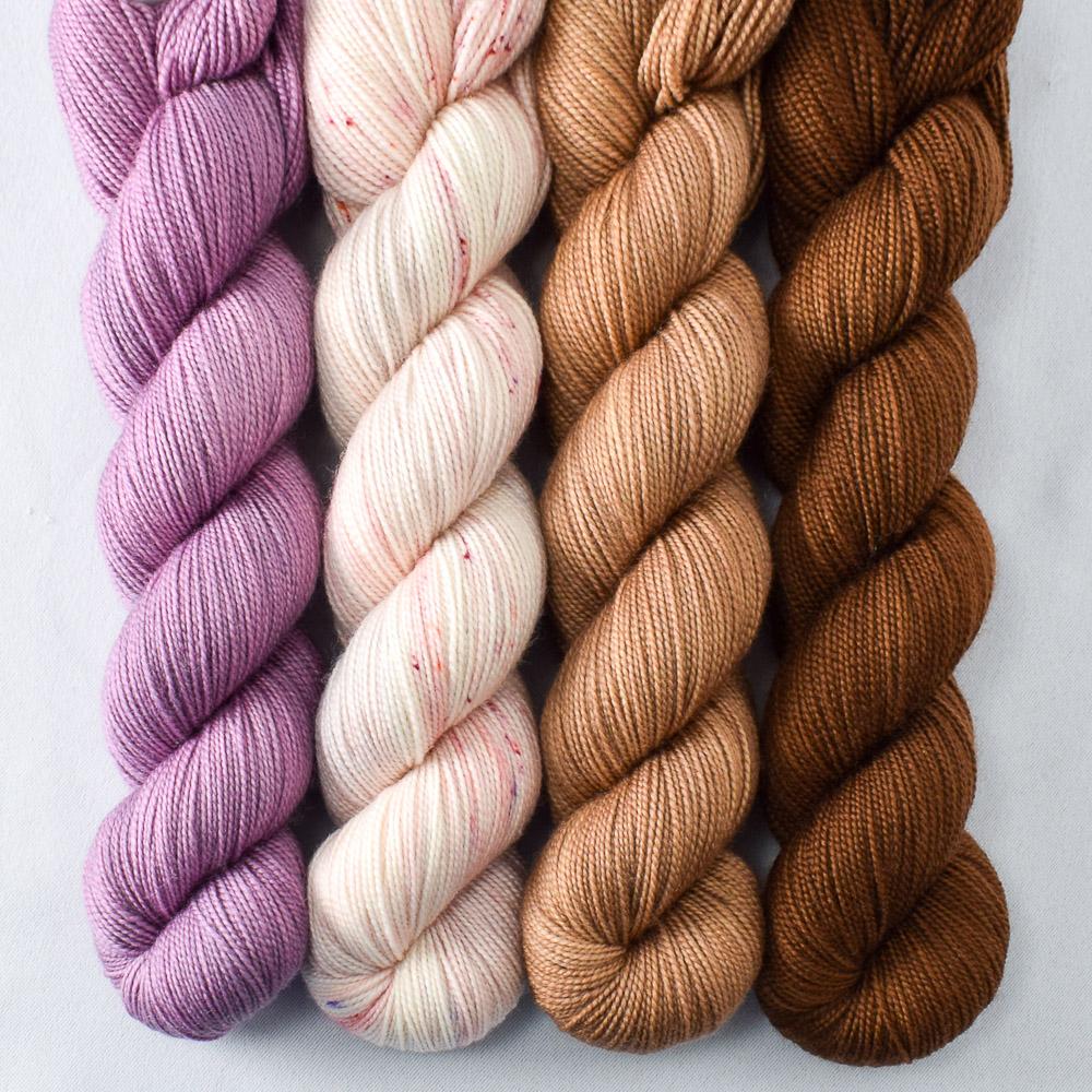 Blusher, Chocolate, Lepidolite, Milk Chocolate - Miss Babs Yummy 2-Ply Quartet