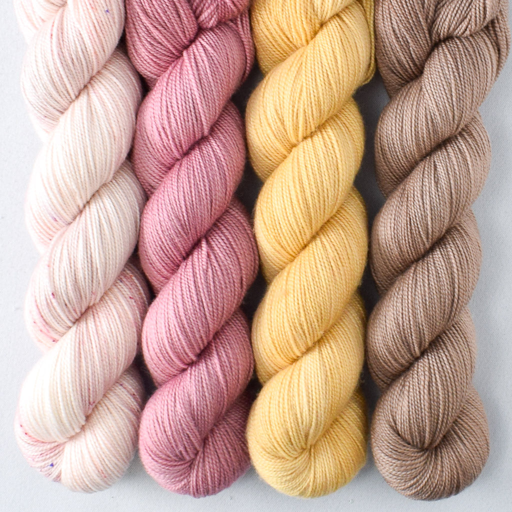 Blusher, Dark Parchment, Embellish, Glow - Miss Babs Yummy 2-Ply Quartet