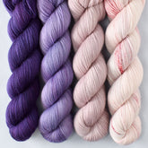 Blusher, Lilacs, Purple Urchin, Softly - Miss Babs Yummy 2-Ply Quartet