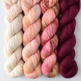 Blusher, Tropical Sunset, Flower Boxes, Bloodstone - Miss Babs Yummy 2-Ply Quartet