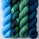 Brilliant, Franklin, Seaside, Terra - Miss Babs Yummy 2-Ply and Estrellita Quartet