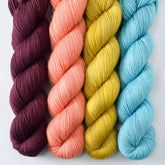 Bullfinch, Cordovan, Cumin, Relaxation - Miss Babs Yummy 2-Ply Quartet