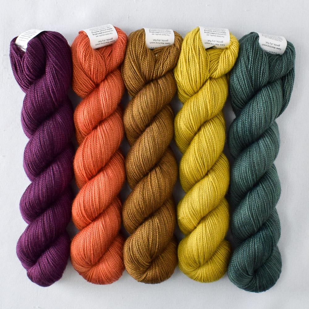 Candied Pecan, Cedar, Cumin, Lizard, Wolfsbane - Miss Babs Shawlography Set