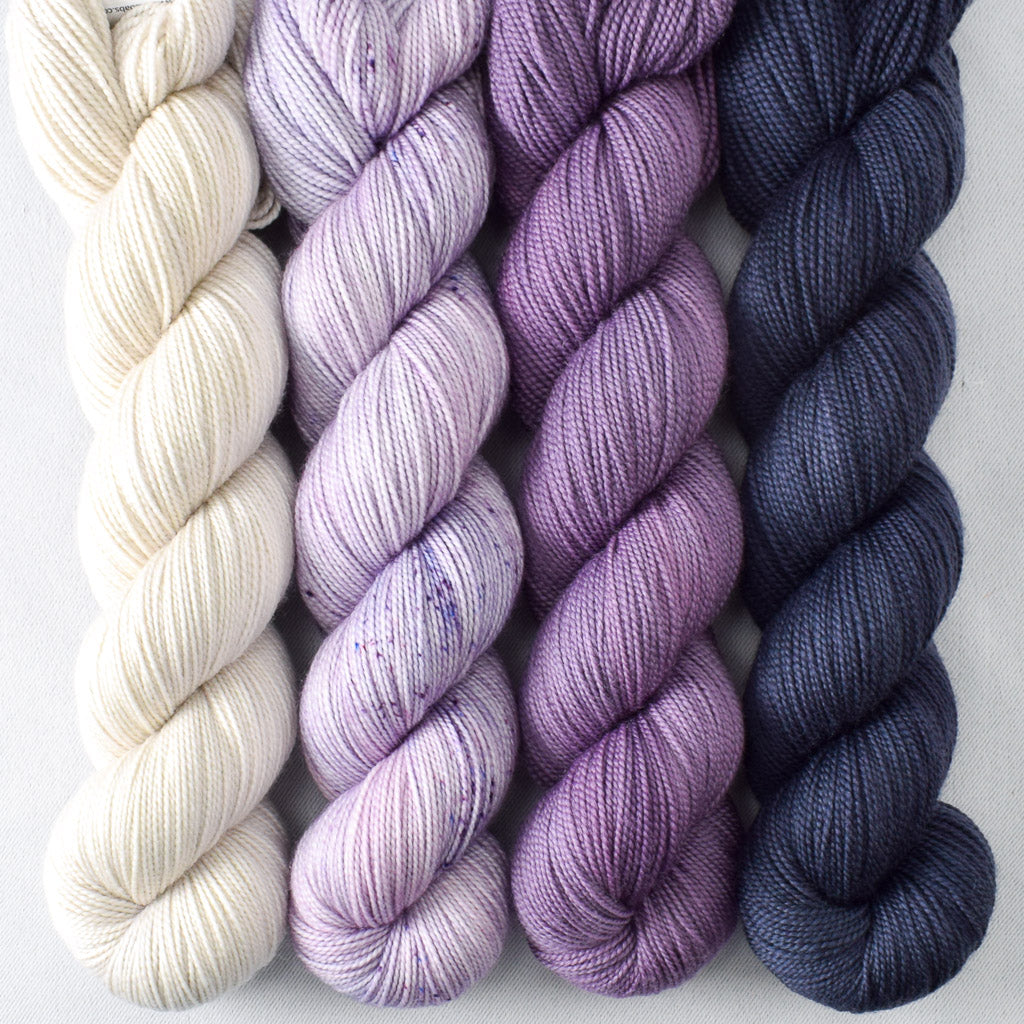 Cascara, Dark Taurus, Flattop Mountain, Snowdrift - Miss Babs Yummy 2-Ply Quartet