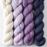 Cascara, Dark Taurus, Flattop Mountain, Snowdrift - Miss Babs Yummy 2-Ply Quartet