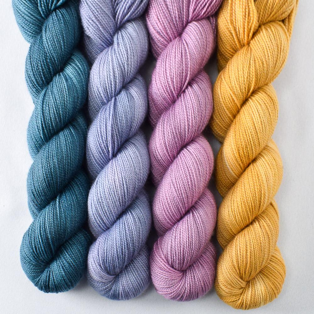 Chalcedony, Filigree, Lepidolite, Suspense - Miss Babs Yummy 2-Ply Quartet