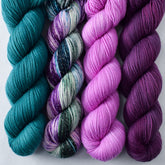 Chances Are, Ergosphere, Mahi Mahi, Sangria - Miss Babs Yummy 2-Ply and Estrellita Quartet