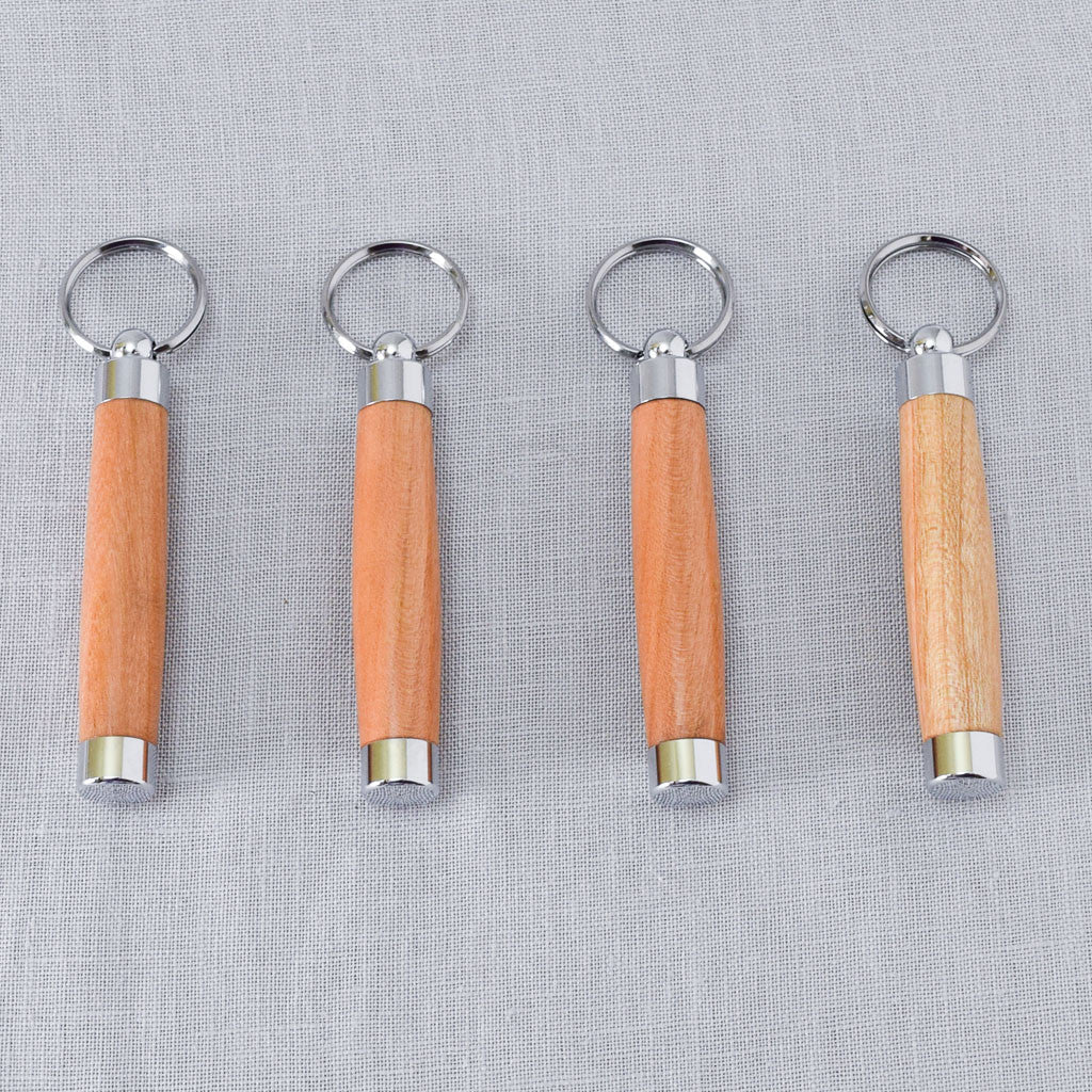 Cherry Hand Turned Darning Needle Holder - Miss Babs Notions