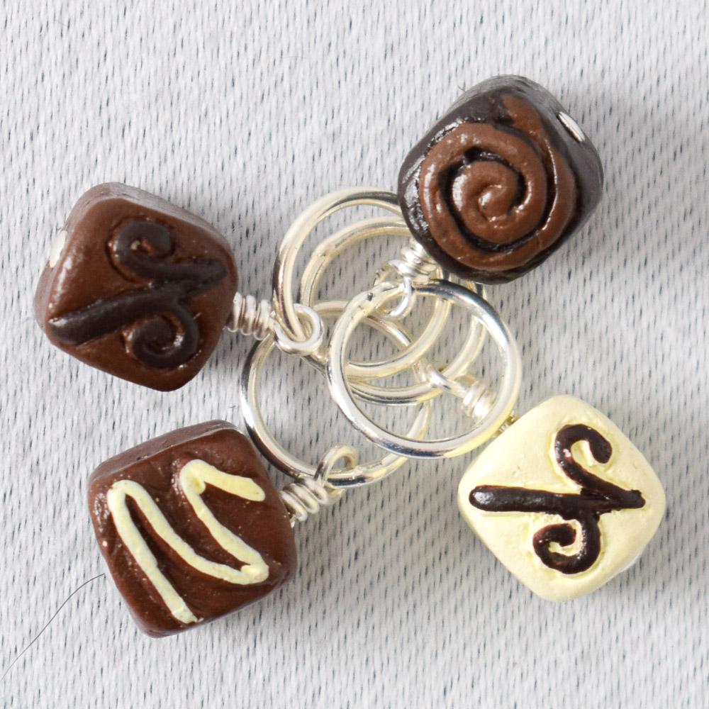 Chocolate Box Stitch Markers A - Miss Babs Stitch Markers