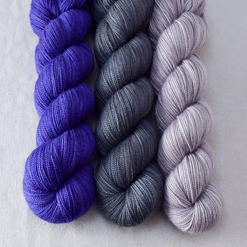 Clematis, Pewter, Provence - Miss Babs Yummy 2-Ply Trio
