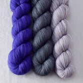 Clematis, Pewter, Provence - Miss Babs Yummy 2-Ply Trio
