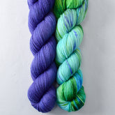 Clematis, Smurf and Turf - Miss Babs Caroline Duo