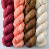 Coconut Horses, Plover, Smooch, Tangy - Miss Babs Yummy 2-Ply Quartet