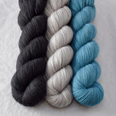 Coos Bay, Fleur de Sel, Obsidian - Miss Babs Yummy 2-Ply Trio