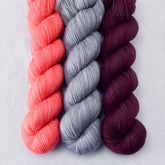 Coral, Mahogany, Slate - Miss Babs Yummy 2-Ply Trio