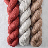 Corset, Dark Parchment, Fleur de Sel - Miss Babs Yummy 2-Ply Trio