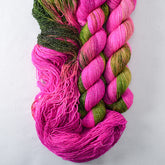 Dark Drunken Watermelon - Miss Babs Estrellita fingering weight superwash merino and Lurex yarn