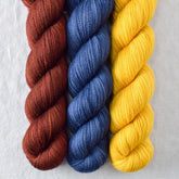 Denim, Goldenrod, Russet - Miss Babs Yummy 2-Ply Trio