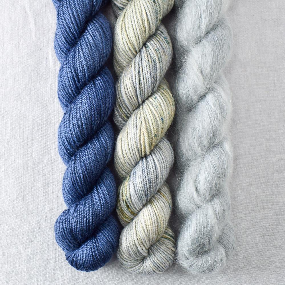 Denim, Migration, Fogbound - Miss Babs Pillowy Cowl Set