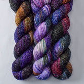 DFW Fiber Fest 2022 - Miss Babs Estrellita fingering weight superwash merino and Lurex yarn