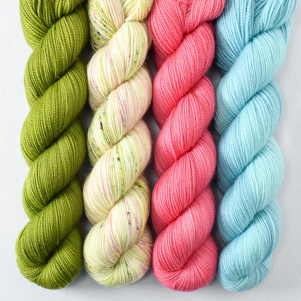 Dragon Claw, Lotus, Mindful, Wandflower - Miss Babs Yummy 2-Ply Quartet