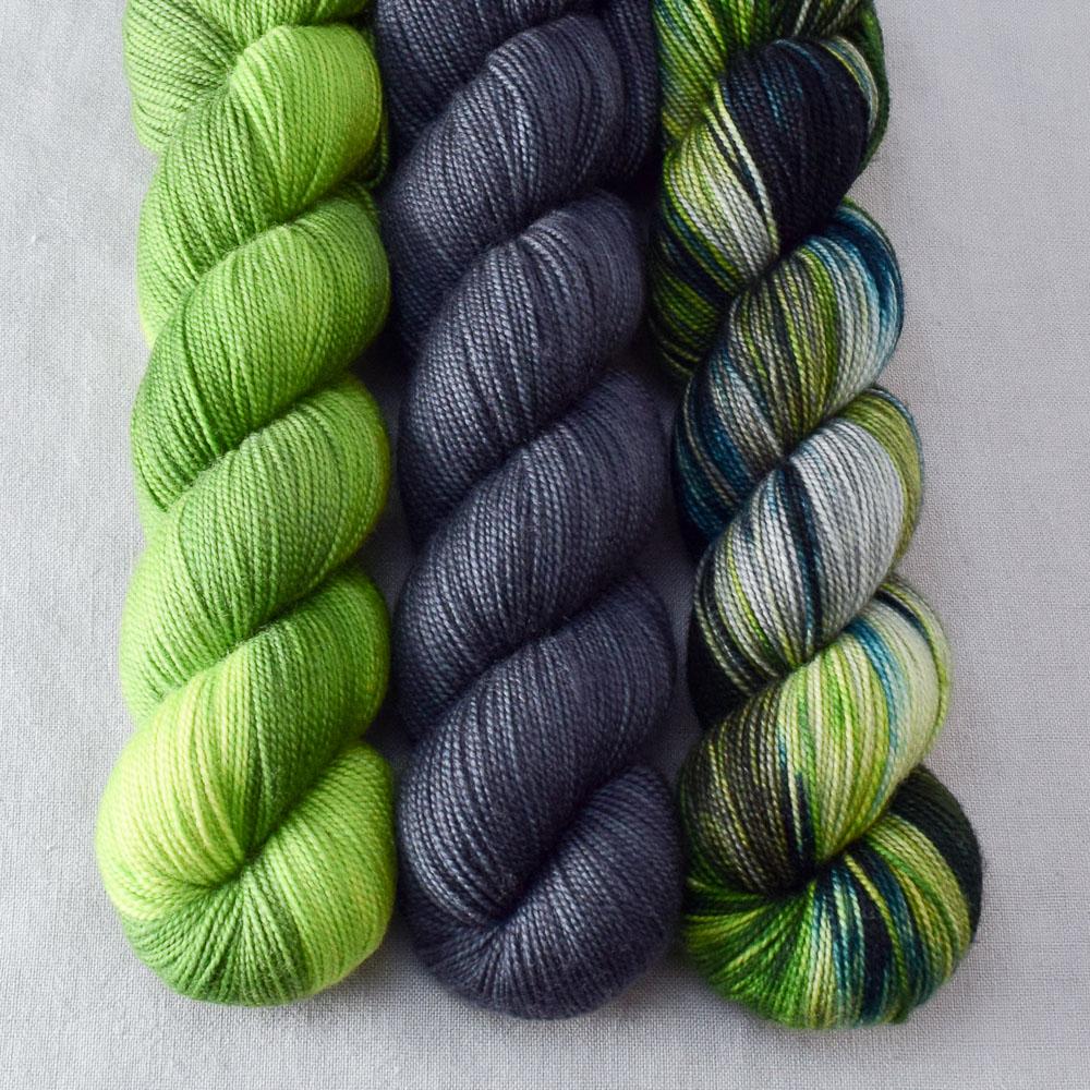 Dragon's Flight, Pewter, Shaken Not Stirred - Miss Babs Yummy 2-Ply Trio