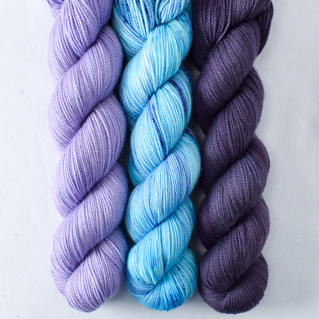 Dusk, Orchid, World in a Book - Miss Babs Yummy 2-Ply Trio