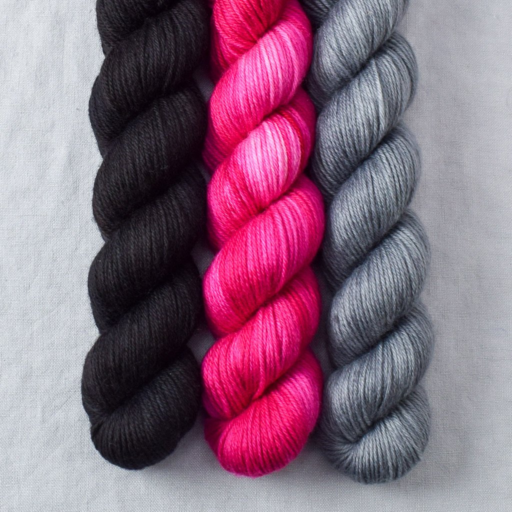 Ebony, Hot to Trot, Slate - Miss Babs Yowza Mini Trio