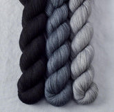 Ebony, Moonscape, Thunderstorm - Miss Babs Yummy 2-Ply Trio