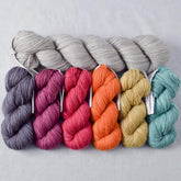 Endpapers Gradient and Fleur de Sel Yummy 2-Ply - Shawl Set