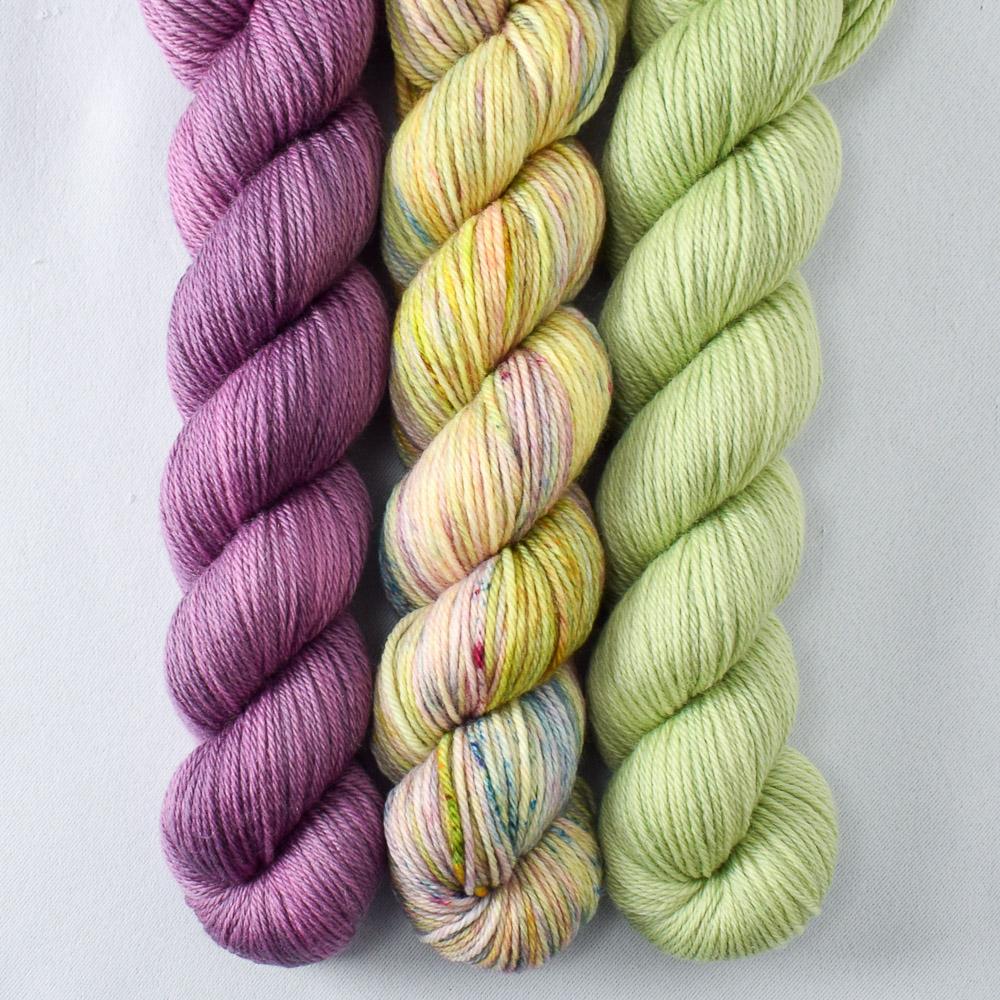 Exuberance, Fig, Spring Green - Miss Babs Yowza Mini Trio