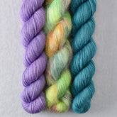 Exuberance, Purple Urchin, Rainforest - Miss Babs Pillowy Cowl Set