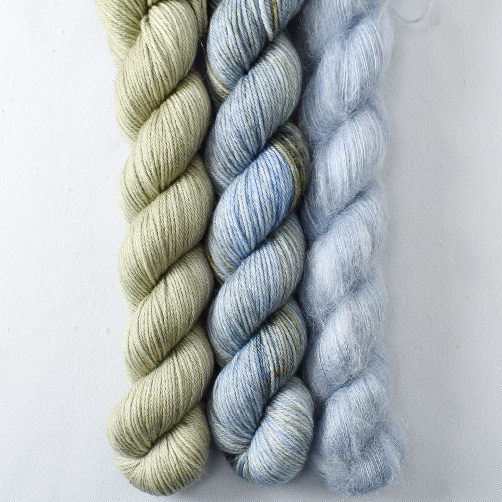 Faded, Ground Anise, Migration - Pillowy Cowl Set - Babette