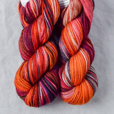 Fired Up - Miss Babs Yummy 2-Ply Toes superwash Merino wool yarn
