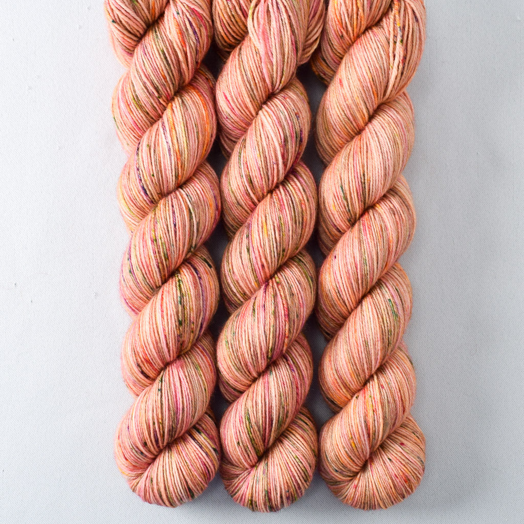 Flower Boxes - Miss Babs Katahdin 437 superwash BFL wool yarn