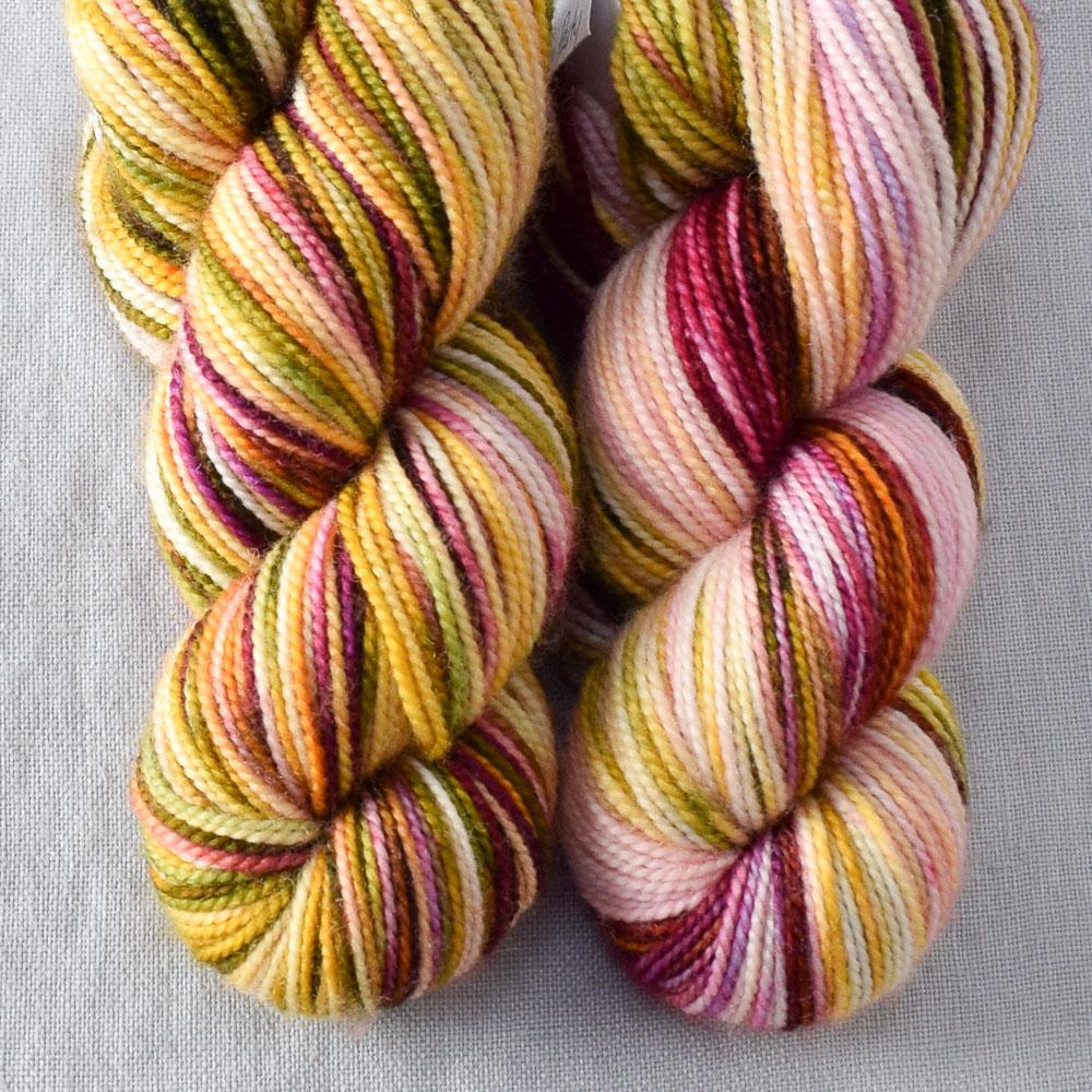 Garden Party - Miss Babs Yummy 2-Ply Toes superwash Merino wool yarn