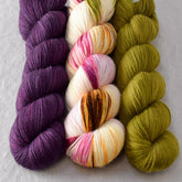 Garden Party, Moss, Spiked Punch - Miss Babs Yummy 2-Ply Trio