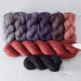 Grand Bazaar with Corset and Ebony - Night Market Shawl Set in Yummy 2-Ply