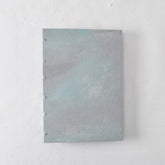 Medium Handmade Journal with Gray Painted Cover