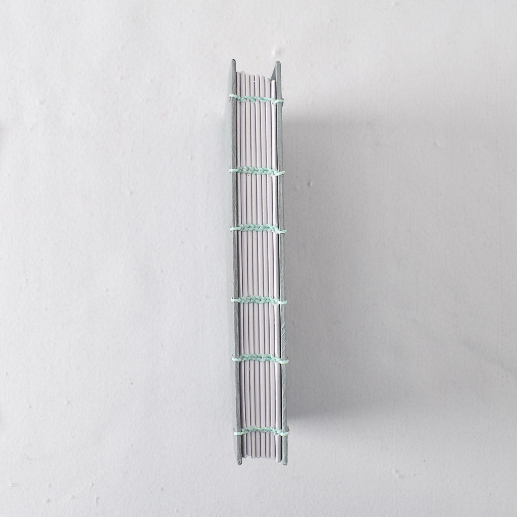 Medium Handmade Journal with Gray Painted Cover