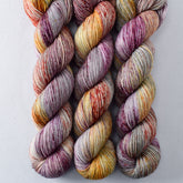 Harvest Plenty - Miss Babs Estrellita fingering weight superwash merino and Lurex yarn