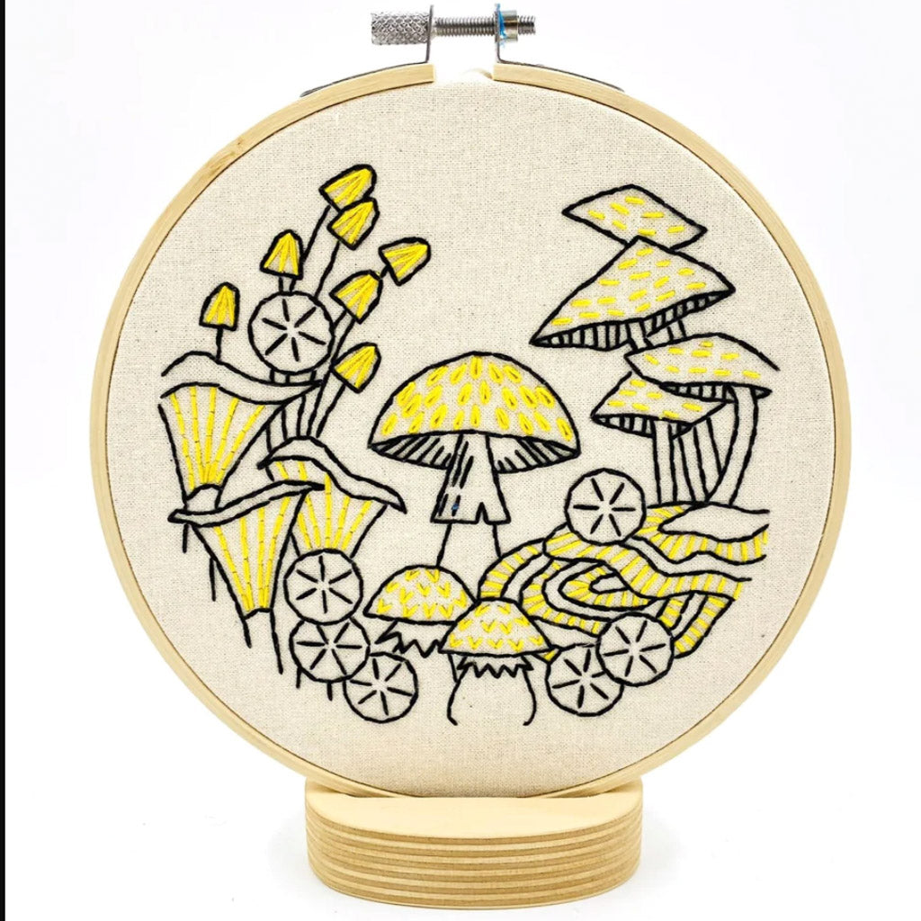 Hook Line and Tinker Mushrooms Complete Embroidery Kit – Miss Babs