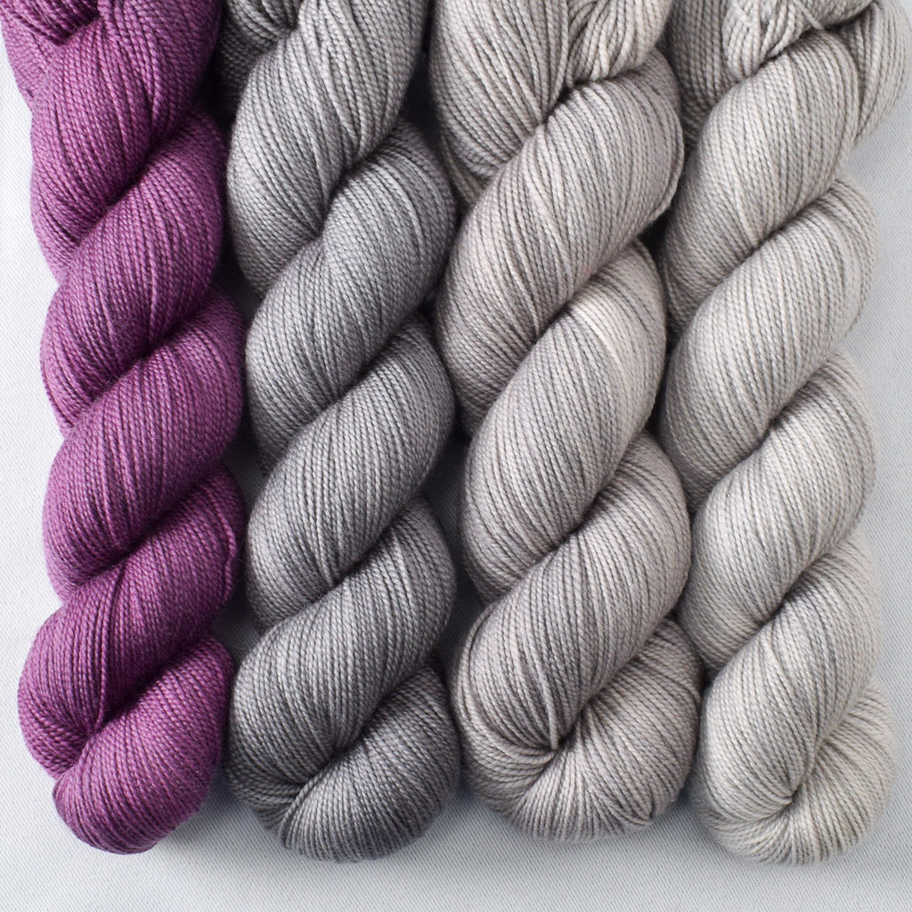 Japanese Maple, Enif, Beechwood, Fleur de Sel - Miss Babs Yummy 2-Ply Geogradient Set