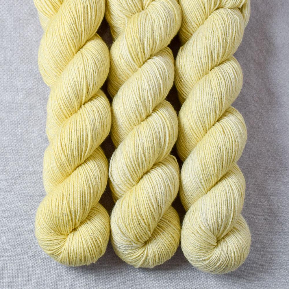 Jonquil - Miss Babs Estrellita fingering weight superwash merino and Lurex yarn